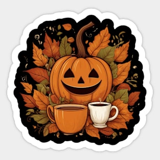 Festive Threads: Celebrating October Vibes Sticker